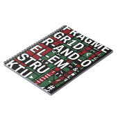 Notizbuch mit typografischem Design Notizblock (Linke Seite)