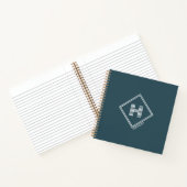 Notizbuch | Moderne geometrische Monogramm-Initial (Innenseite)
