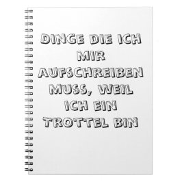 Notizbuch Notizblock