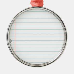 Notizbuch-Papier Silbernes Ornament