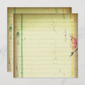 Notizbuch-Papiereinladung Einladung (Vorne/Hinten)