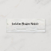 Notizbuch-PapierVisitenkarten Mini Visitenkarte (Rückseite)