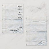 Notizbuch-PapierVisitenkarten Visitenkarte (Vorne/Hinten)