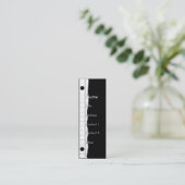 Notizbuch-Rand Mini Visitenkarte (Stehend Vorderseite)