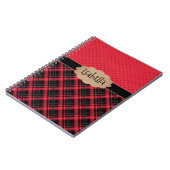 Notizbuch retro, retro, kariert, Patchwork Notizblock (Linke Seite)