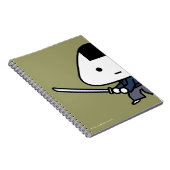 Notizbuch - RiceBall Samurai - Gold Notizblock (Rechte Seite)