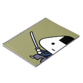 Notizbuch - RiceBall Samurai - Gold Notizblock (Linke Seite)