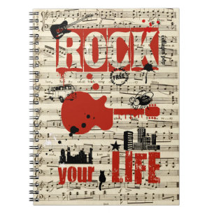 Notizbuch Rock your life 2 Notizblock