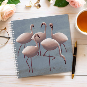 Notizbuch Rosa Flamingos Serengeti Safari Wildtier