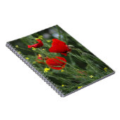 Notizbuch - Rote Mohnblumen Notizblock (Rechte Seite)