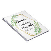 Notizbuch-rustikale Hochzeit verlässt Notizblock (Rechte Seite)