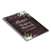 Notizbuch-rustikale hölzerne Hochzeits-planende Notizblock (Rechte Seite)