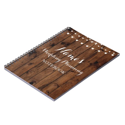 Notizbuch-rustikale hölzerne notizblock (Linke Seite)