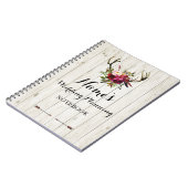 Notizbuch-rustikale Notizblock (Linke Seite)