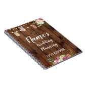 Notizbuch-rüttelt rustikale Hochzeits-Planung Notizblock (Rechte Seite)