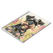 Notizbuch – Schnauzer Aquarell-Tagebuch für Hunde Notizblock (Linke Seite)