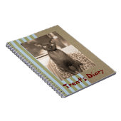 Notizbuch | Sepia Foto Devon Rex Cat Notizblock (Rechte Seite)