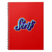 Notizbuch - Serif Notizblock (Vorderseite)