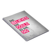 Notizbuch: Sie glaubte, dass sie könnte, also sie Notizblock (Rechte Seite)