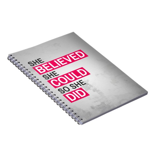 Notizbuch: Sie glaubte, dass sie könnte, also sie Notizblock (Rechte Seite)