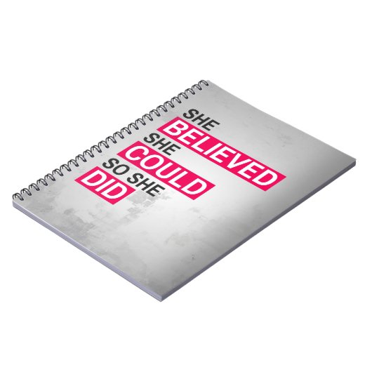 Notizbuch: Sie glaubte, dass sie könnte, also sie Notizblock (Linke Seite)