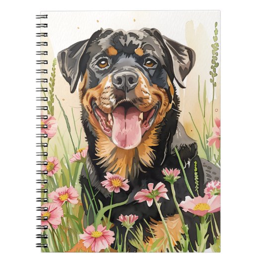 Notizbuch / Tagebuch – Rottweiler Notizbuch (Vorderseite)