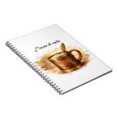 Notizbuch Tasse die Tinte des Morgens Notizblock (Rechte Seite)