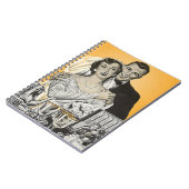 Notizbuch-Vintage Hochzeits-Braut u. Notizblock (Linke Seite)