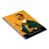 Notizbuch Vintage Journal Sharp Dapper Snapper Man Notizblock (Rechte Seite)