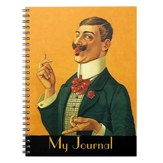 Notizbuch Vintage Journal Sharp Dapper Snapper Man Notizblock (Vorderseite)