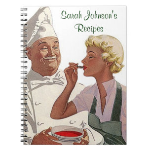 Notizbuch Vintage Personalisiertes Rezept Kochbuch Notizblock