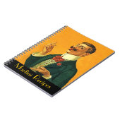 Notizbuch-Vintages Martini-RezeptDapper Notizblock (Linke Seite)