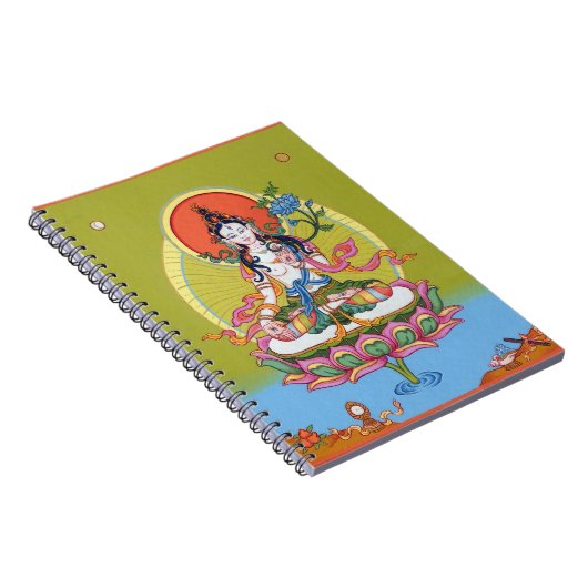 NOTIZBUCH weißes Tara - die Mutter der Notizblock (Rechte Seite)