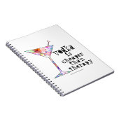 NOTIZBUCH, WODKA IST BILLIGER ALS THERAPIE NOTIZBLOCK (Rechte Seite)