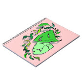 Notizbuch-Zeitschriften-Komödien-Tragödie maskiert Notizblock (Linke Seite)