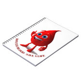 Notizbuch zur Blutspende Notizblock (Linke Seite)