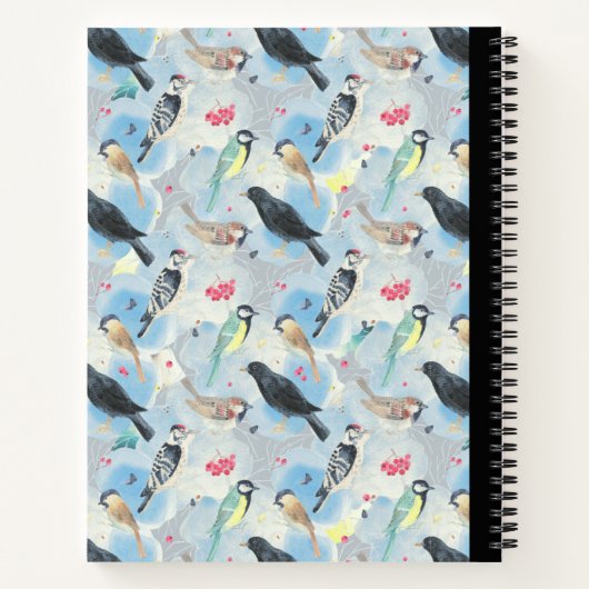 Notizbuch zur Vogelkomposition, spiralförmig (Rückseite)