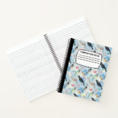 Notizbuch zur Vogelkomposition, spiralförmig (Innenseite)