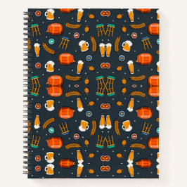 Notizbuchcover mit einem spielerischen, farbenfroh notizblock