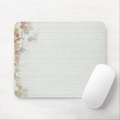 Notizbuchpapier mit Blume Mousepad (Mit Mouse)