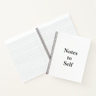 Notizen an mich"Minimalistisches Hardcover-Spiraln Notizblock