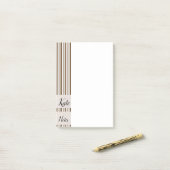 Notizen Brown Stripes (Auf Schreibtisch)