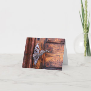 Notizen der antiken Türklinke