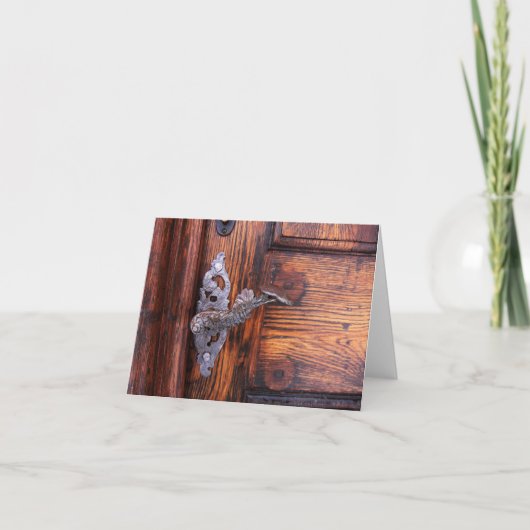 Notizen der antiken Türklinke (Vorderseite)