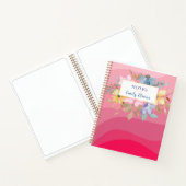 Notizen des rosa Blumenblattes, benutzerdefiniert Notizblock (Innenseite)