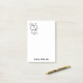 Notizen Elephant Floral Coloring Post it Hinweis (Auf Schreibtisch)