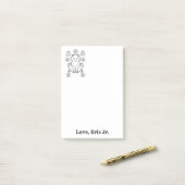 Notizen Frösche Blumenfarben Post it Note (Auf Schreibtisch)