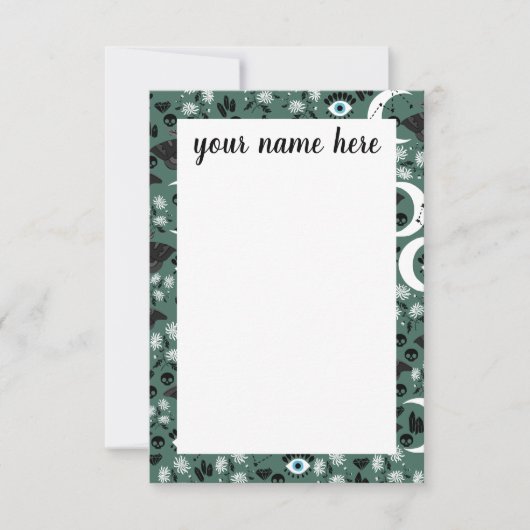 Notizen für personalisierte Goth Moths (Vorderseite)