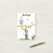 Notizen Golfer (Auf Schreibtisch)