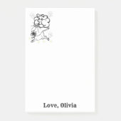 Notizen Kuh Clouds Färben Post it Note (Vorderseite)